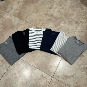JCrew long sleeve cotton t shirts size small-bundle of 6